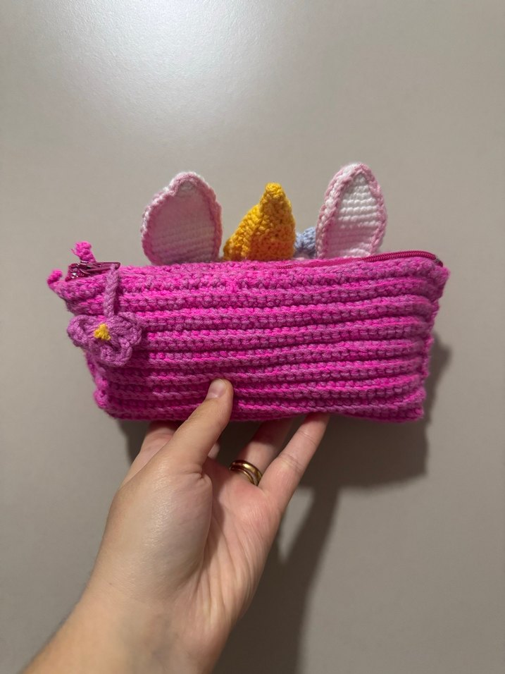 Çiçekli unicorn çocuk kalemlik - Görsel 2