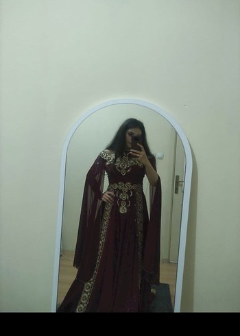 40 Beden bordo kaftan