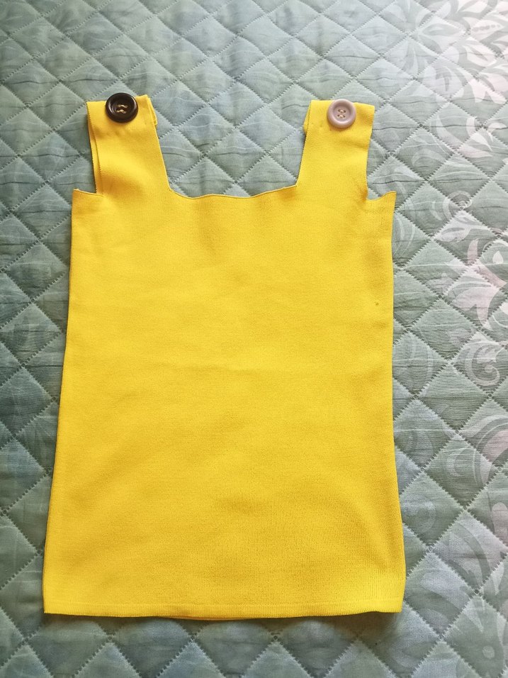 Sarı Bebek Önlüğü, Düğmeli - Görsel 3