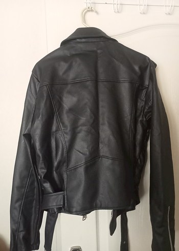 Diğer Siyah Deri Biker Ceket
