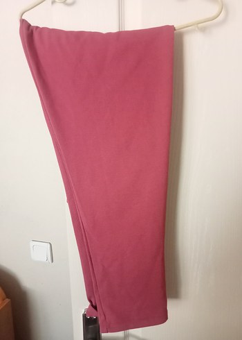 l Beden kırmızı Renk Pembe yazlık pantolon