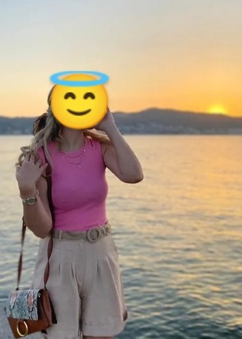 diğer Beden cut out omuz detaylı pembe bluz