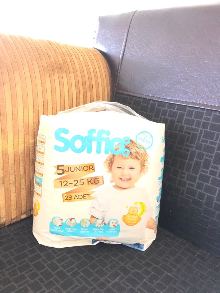 Soffio Junior Bebek Bezi 12-25 KG 23 Adet - Görsel 4