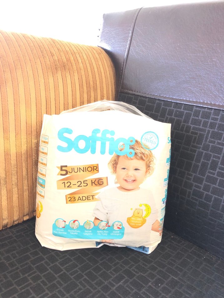Soffio Junior Bebek Bezi 12-25 KG 23 Adet - Görsel 3