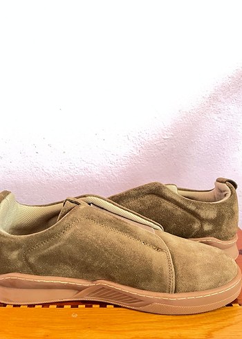 Bej Süet Erkek Günlük Ayakkabı - Görsel 2