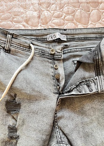 Gri Loose Fit Erkek Denim Pantolon - Görsel 2