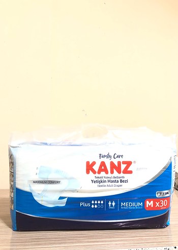 6 Beden: 16+ kg Beden KANZ Medium Yetişkin Hasta Bezi 30'lu