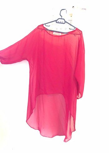 Kırmızı Baskılı Midi Kolsuz Elbise - Görsel 2