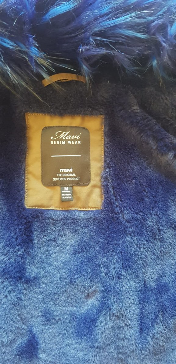 Kürklü Haki  Kadın Trençkot - Görsel 4