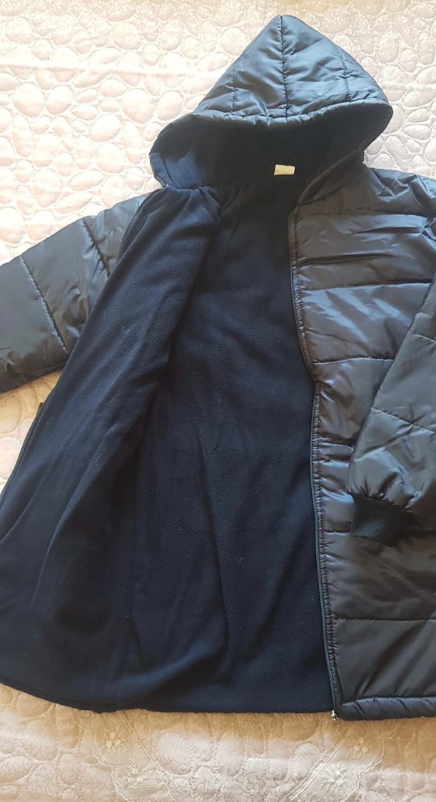 Kemerli Siyah Kadın Kışlık Mont - Görsel 4