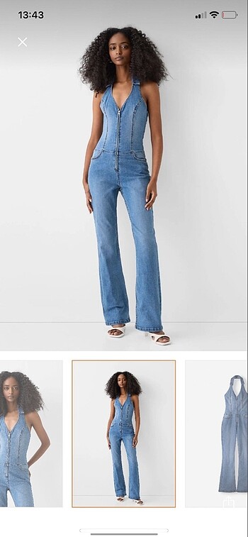 Bershka Bershka halter yaka uzun tulum