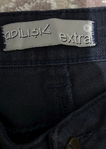 Lacivert Midi Kadın Denim Pantolon - Görsel 6