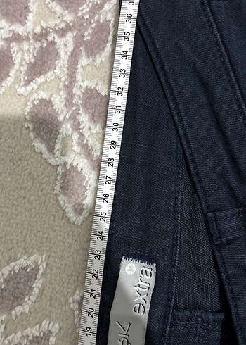 Lacivert Midi Kadın Denim Pantolon - Görsel 3