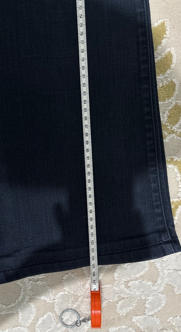 Lacivert Midi Kadın Denim Pantolon - Görsel 5