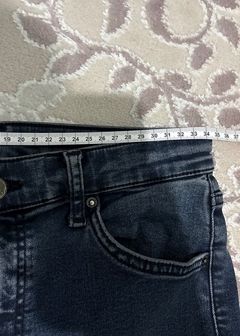 Sokak Stili Lacivert Skinny Kot Pantolon - Görsel 2