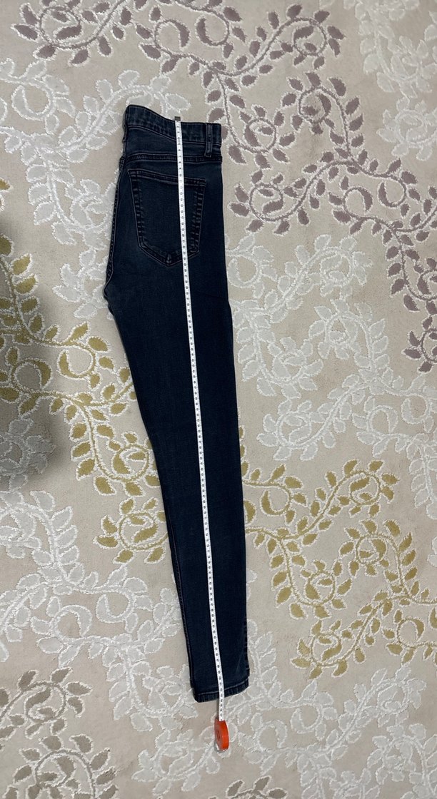 Sokak Stili Lacivert Skinny Kot Pantolon - Görsel 3