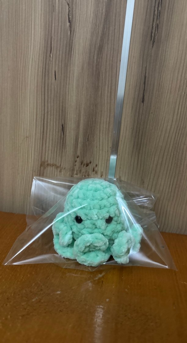 Turkuaz Peluş Oyuncak Ahtapot - Görsel 2