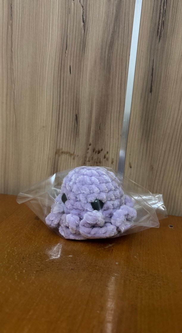 Pastel Mor Peluş Ahtapot Oyuncak - Görsel 2