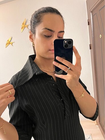 l Beden siyah Renk Vintage elbise