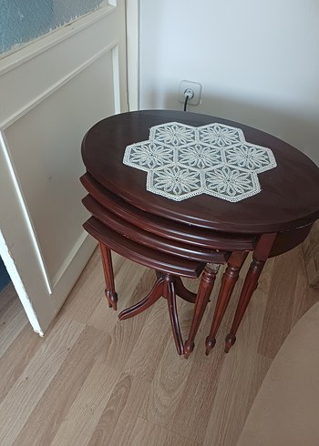Eskitme 3 lü Zigon Sehpa