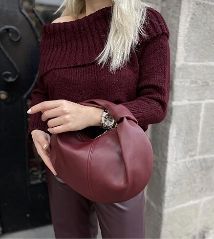 Diğer Mary model bordo çanta