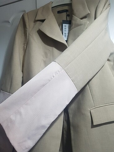 Krem Kadın Blazer Ceket - Görsel 6