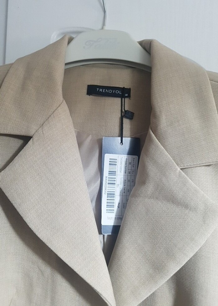 Krem Kadın Blazer Ceket - Görsel 4