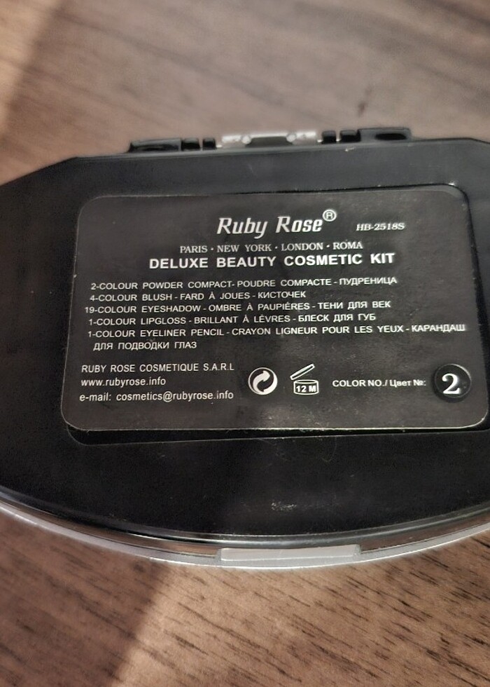 Ruby Rose Aynalı 3 Katlı Far Seti - Görsel 5