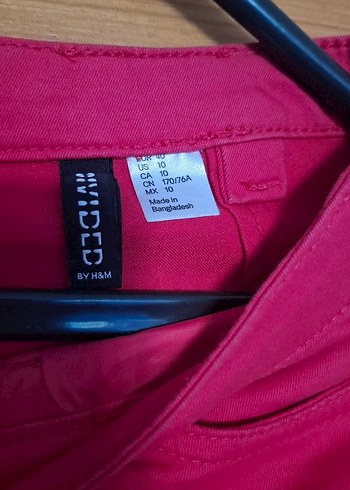 40 Beden pembe Renk HM Pembe Yüksek Bel Pantolon