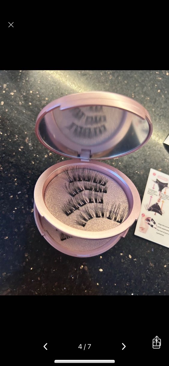 Kahverengi Işıltılı Takma Kirpik Seti - Görsel 2