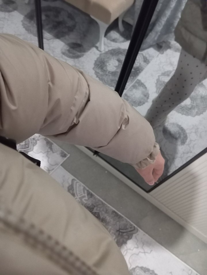 Krem Kapüşonlu çocuk 14,15 yaş şişme mont - Görsel 3