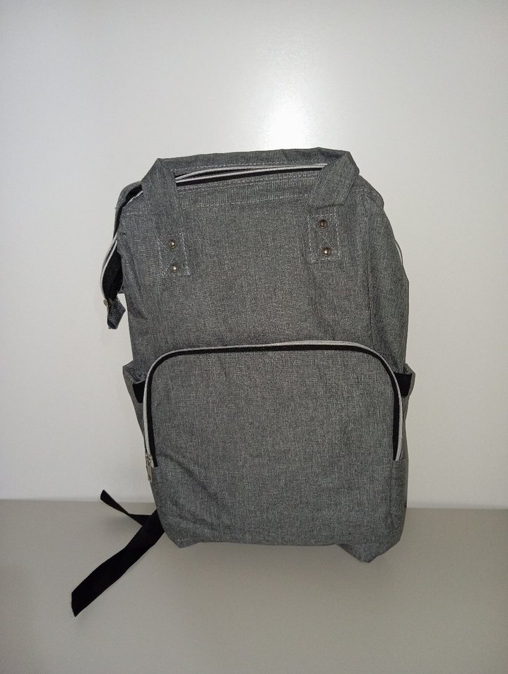 Gri sade Bebek Çantası - Görsel 5