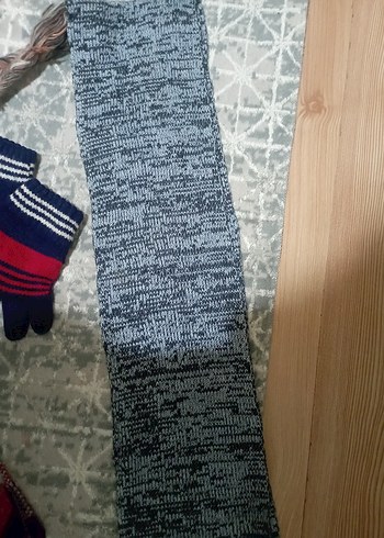 Çocuklar için Bohem Örgü Bere ve Atkı Seti - Görsel 4