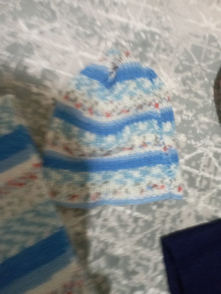 Çocuklar için Bohem Örgü Bere ve Atkı Seti - Görsel 3