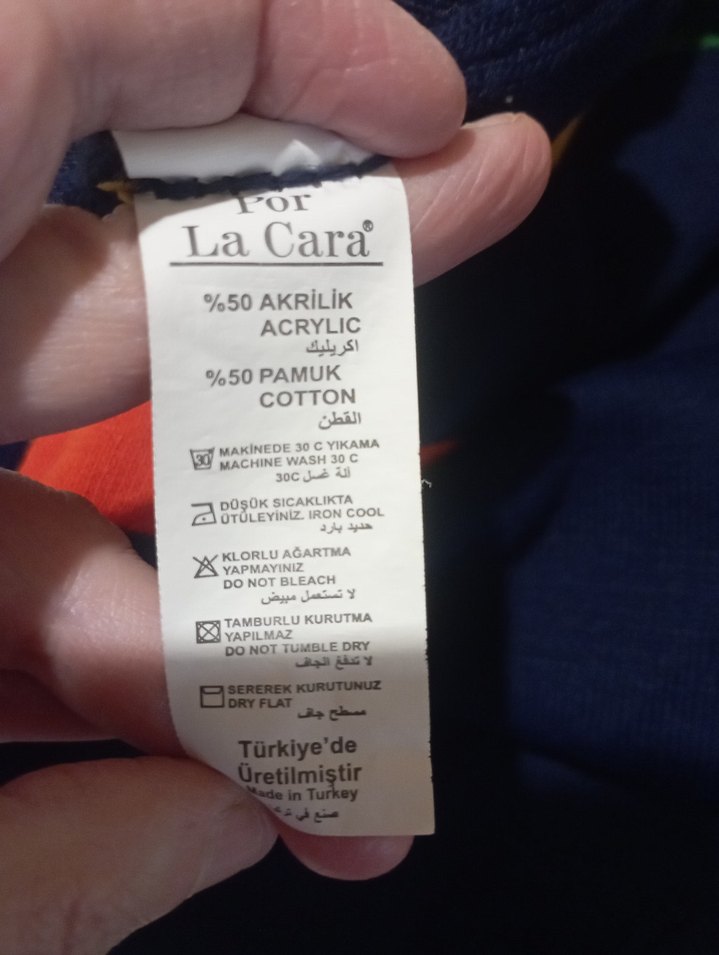 Çok Renkli Çizgili Uzun Kollu Boğazlı Triko - Görsel 4