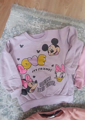 4 âdet 3 yaş kız çocuk sweatshirt - Görsel 6