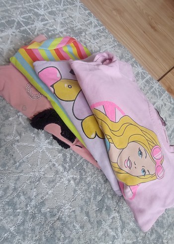 4 âdet 3 yaş kız çocuk sweatshirt - Görsel 4