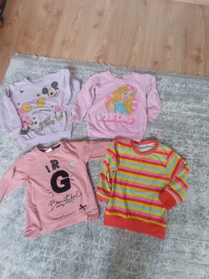 4 âdet 3 yaş kız çocuk sweatshirt - Görsel 2