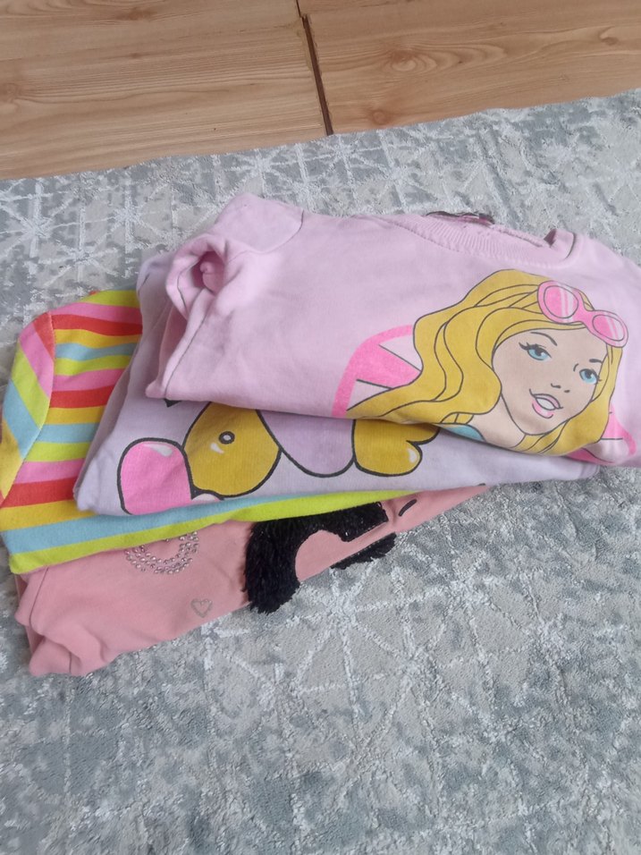 4 âdet 3 yaş kız çocuk sweatshirt - Görsel 3