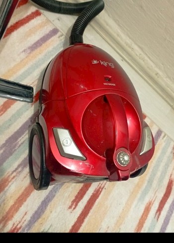 Kırmızı King Elektrikli Süpürge - Görsel 7