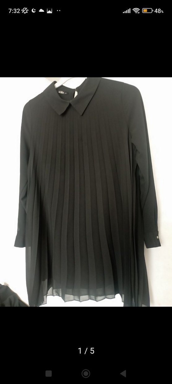 sıfır gibidir şifon tunik elbise - Görsel 5