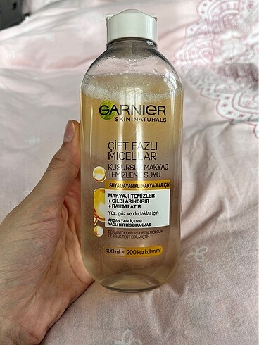 Garnier Micellar Çift Fazlı Makyaj Temizleme Suyu