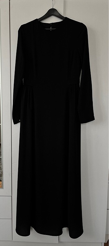 Zara Siyah Şık Uzun Elbise
