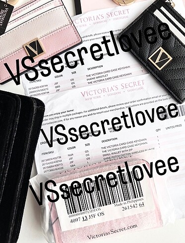  Beden çeşitli Renk Victorias secret ikonik cüzdan