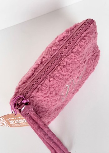Victoria s Secret Pembe Nakışlı Peluş Kadın çanta