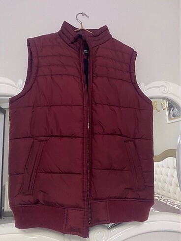 l Beden bordo Renk LCW L şişme mont