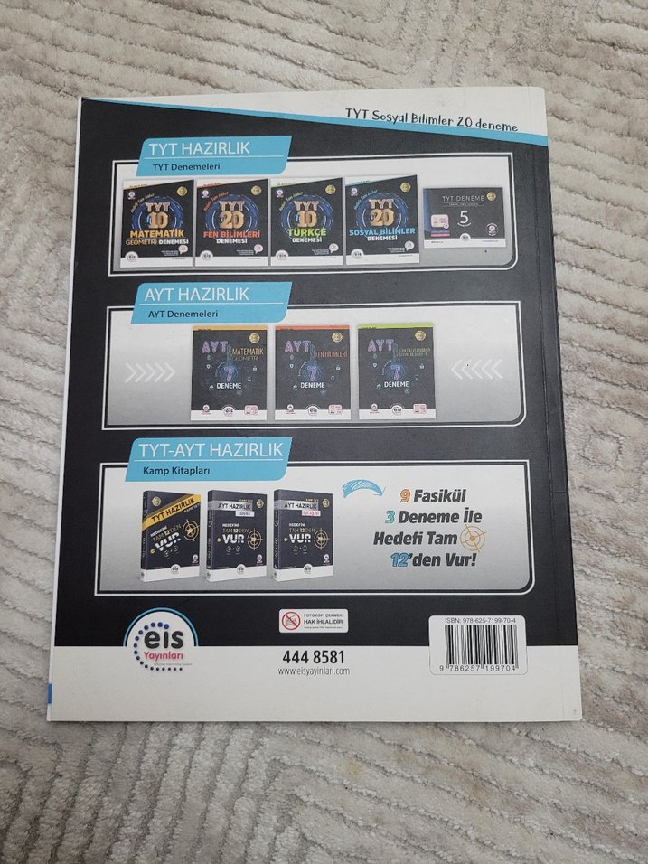 TYT 20 Sosyal Bilimler Denemesi Kitabı - Görsel 2