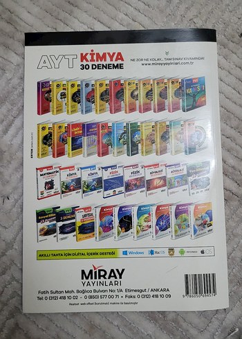 Miray Yayınları AYT Kimya 30 Deneme Kitabı - Görsel 2