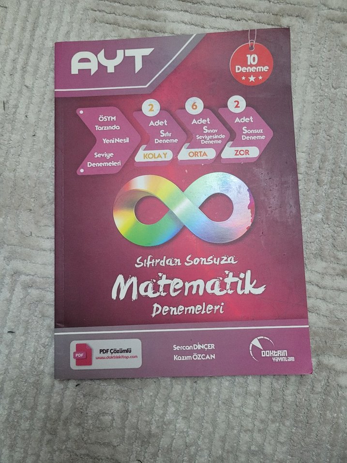 Altın Karma AYT Matematik Çıkmış Sorular ve Matematik deneme - Görsel 3