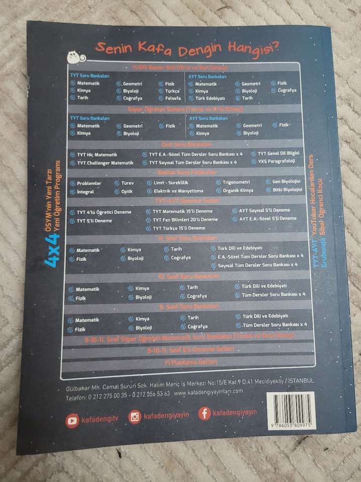 AYT Fizik Soru Bankası - Ömer Öztel - Görsel 2